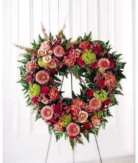 Eternal Rest Heart Wreath